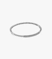 Mini Loop Diamond Bracelet Sterling Silver