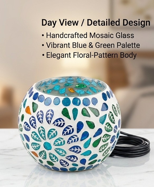 Handcrafted Mosaic Glass Table Lamp